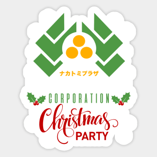 Christmas Action Movie Party logo Sticker